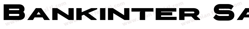Bankinter Sans Bold字体转换
